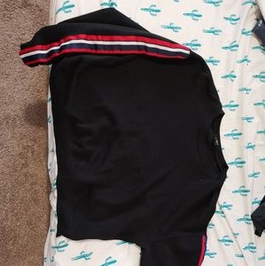 Forever 21 black semi cropper sweater